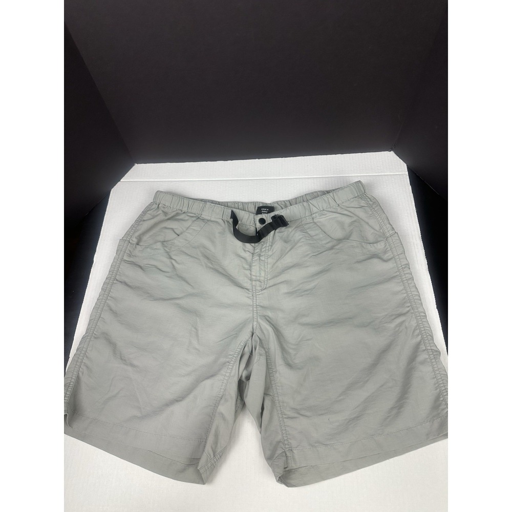 Kavu Nylon Shorts Mens 2XL XXL Gray Belted Outdoor Hiking Camping Active
